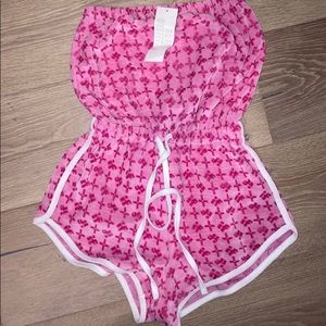 Terry cloth romper